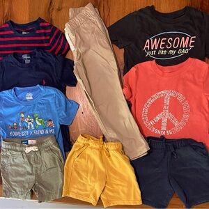 Boys’ Bundle of NINE Pieces of Clothes, Perfect to Mix and Match, Size 5/5T